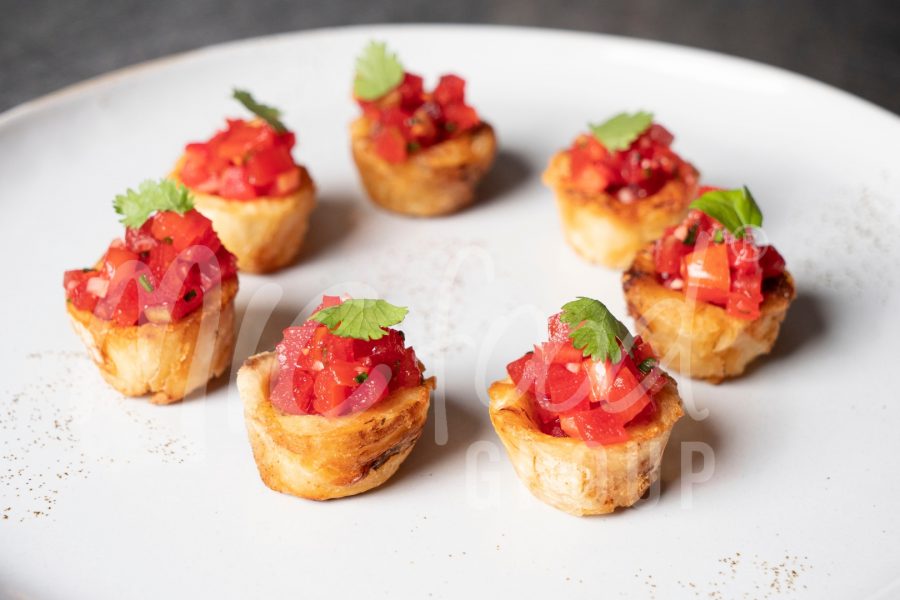 Mini Yuca Cups with Pear Tartar 1 - WATERMARK