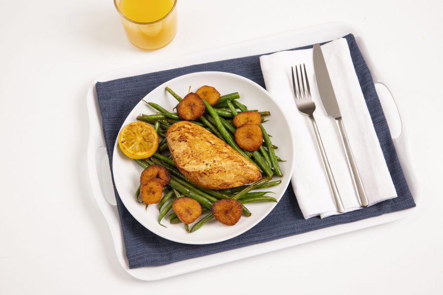 Plantain Round Hospital Chicken Breast Top