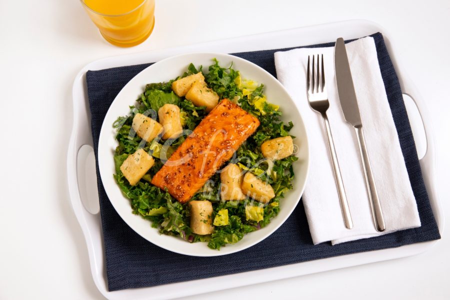 Yuca Croutons Salmon Salad Hospital Top - WATERMARK